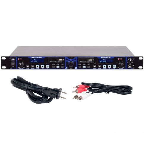 VocoPro SDR-4000 Dual Digital USB/SD Audio Recorder