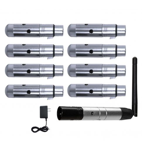 Blizzard Lighting wiCICLE XMIT & Skywire Wireless DMX Transmitter & (8) Receivers Package