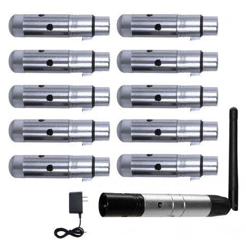 Blizzard Lighting wiCICLE XMIT & Skywire Wireless DMX Transmitter & (10) Receivers Package