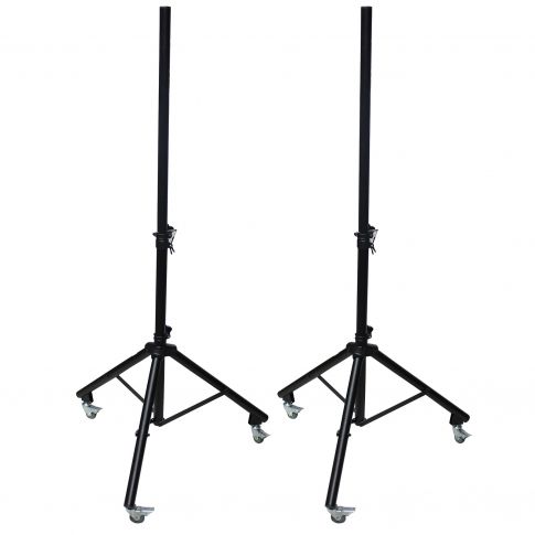 (2) Prox X-SW15 Adjustable Speaker or Lighting Tripod Stand with Casters