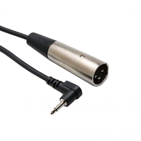 Hosa XVM-305M Microphone Cable Right-angle 3.5 mm TS to XLR3M