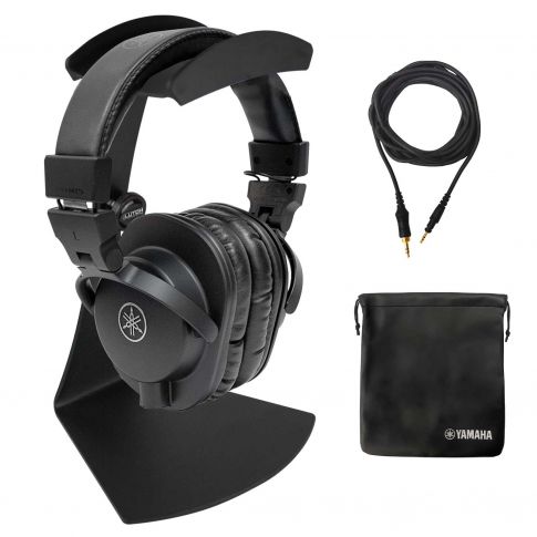 Yamaha HPH-MT5 Black Studio Monitor Headphones with Table Stand